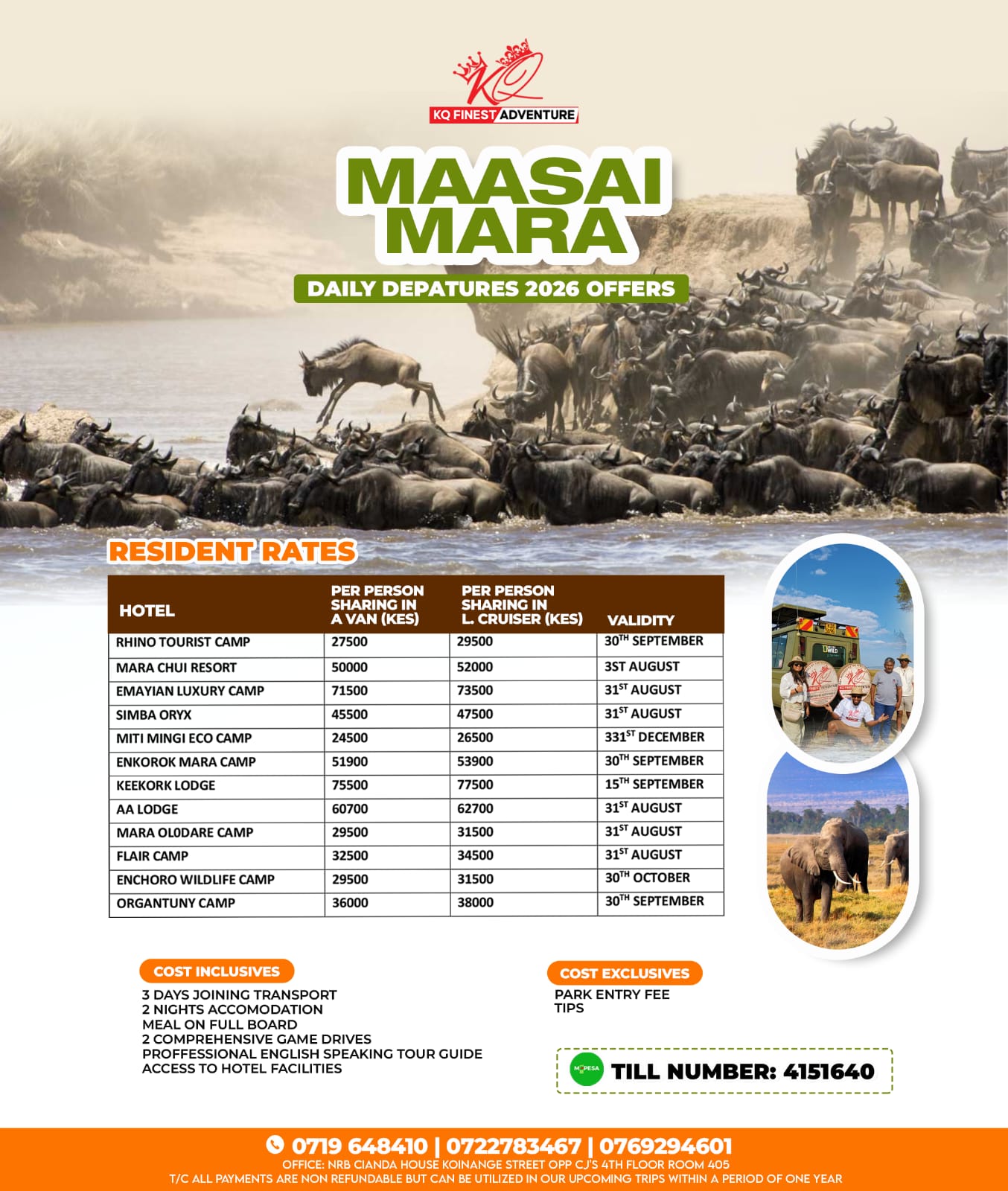 Maasai Mara Daily Departures poster