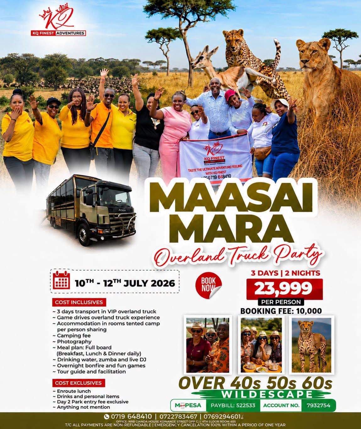 Maasai Mara Overland Truck Party poster