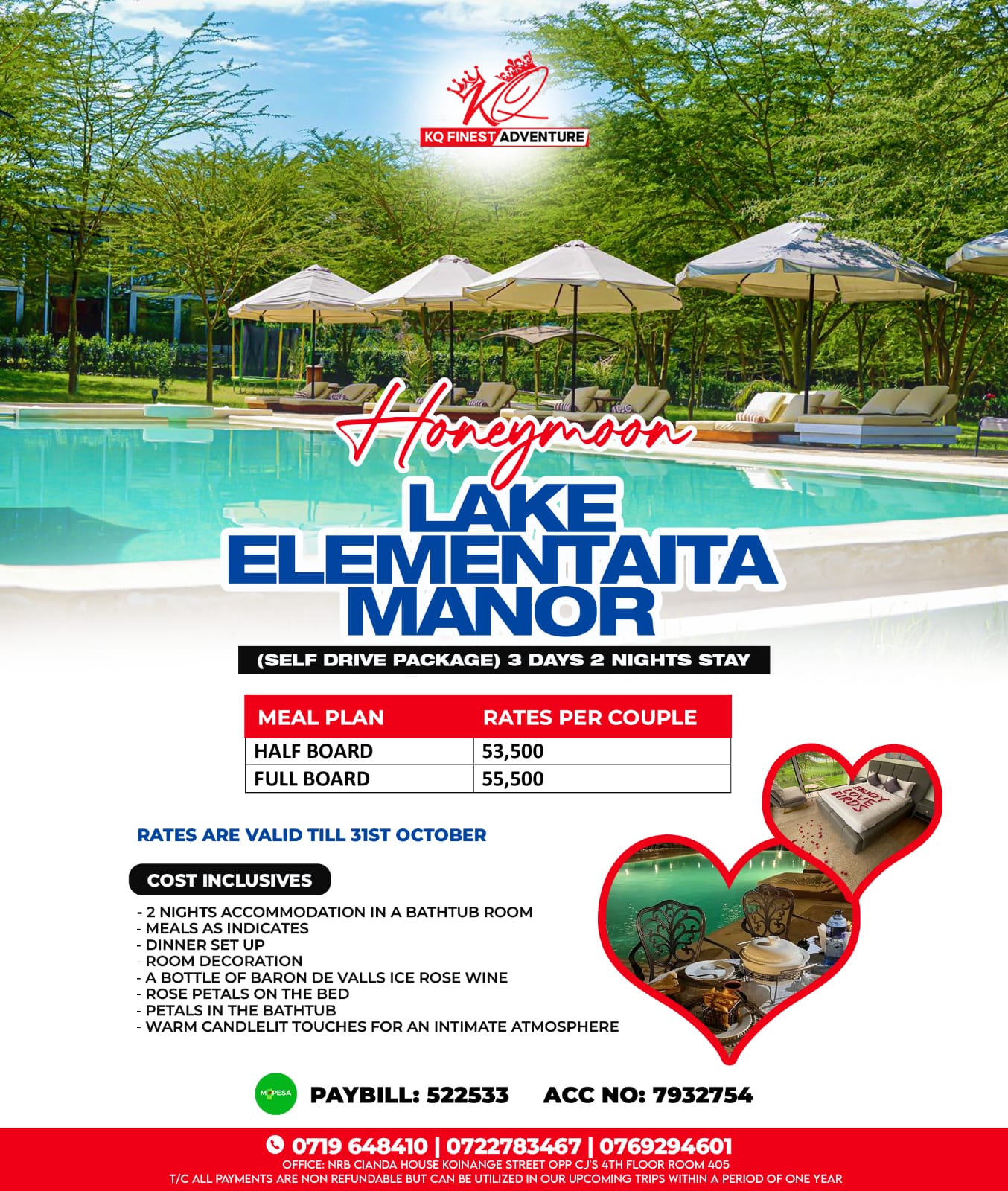 Honeymoon-lake Elementaita Manor poster